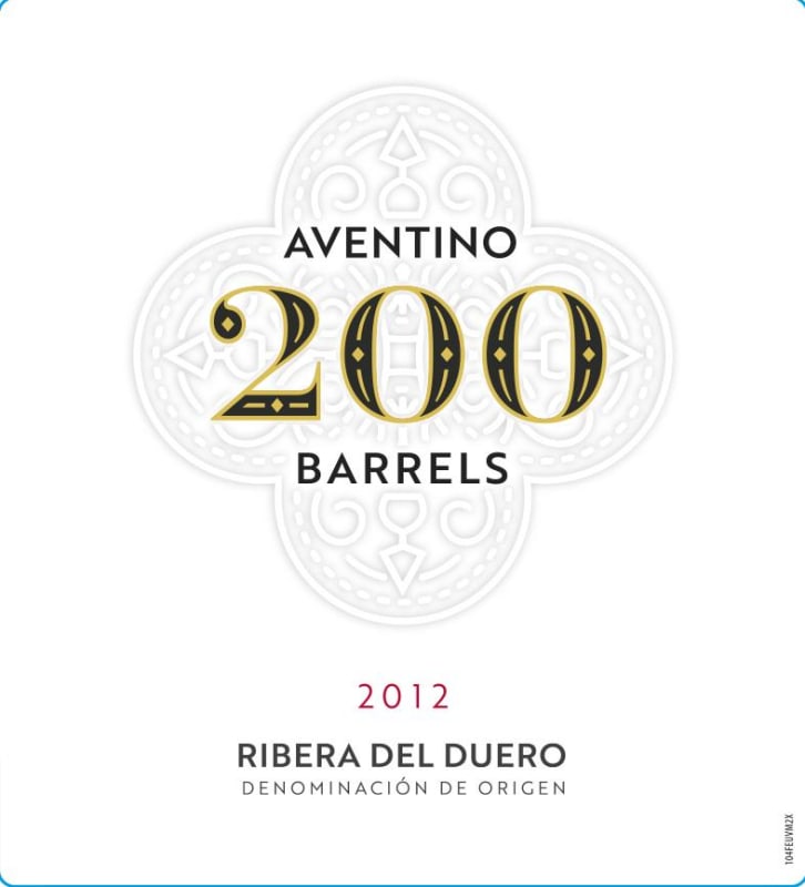 Aventino Wines 200 Barrels 2012 Front Label