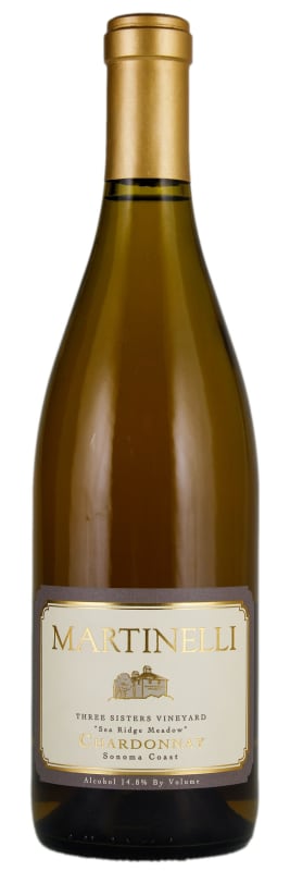 Martinelli Three Sisters Vineyard Chardonnay 2017 Front Bottle Shot