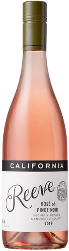 Reeve Rose of Pinot Noir 2019 Front Bottle Shot