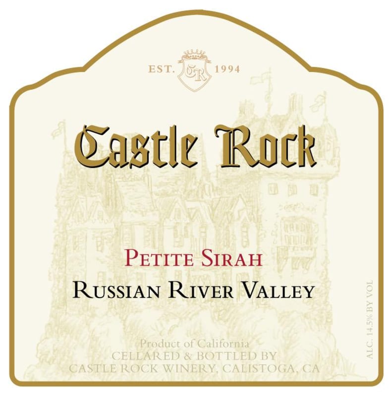 Castle Rock Russian River Valley Petite Sirah 2012 Front Label