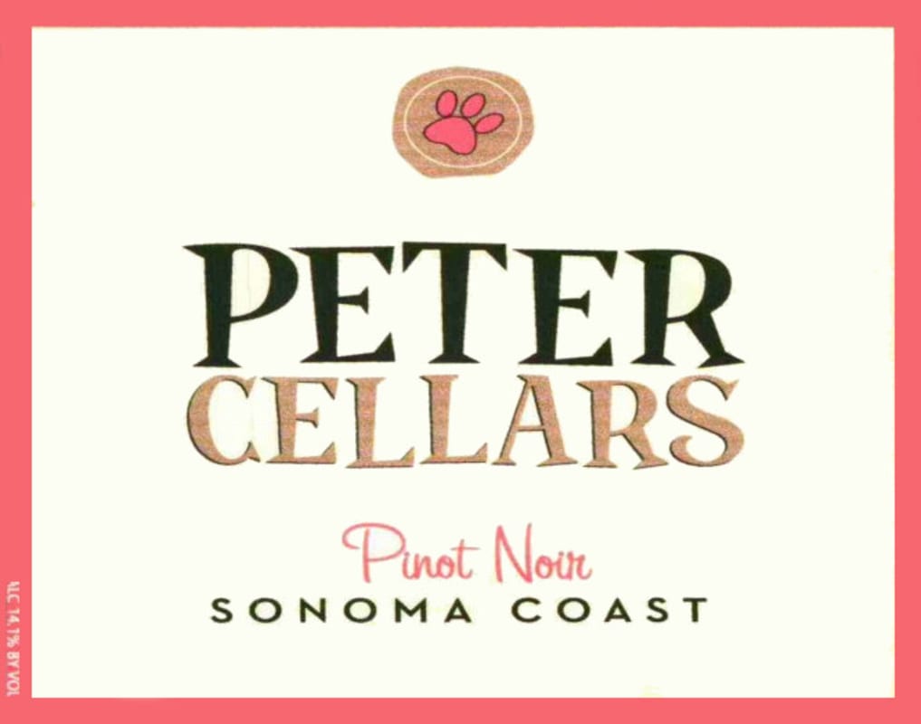 Peter Cellars Pinot Noir 2012 Front Label
