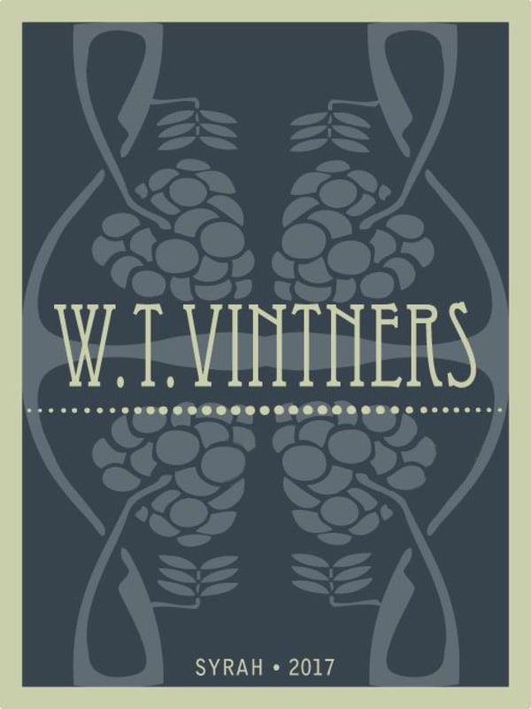 W.T. Vintners Damavian Les Collines Vineyard Syrah 2017 Front Label