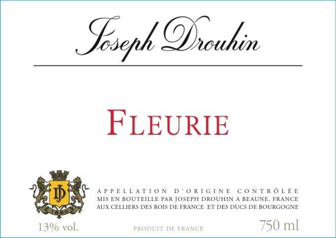 Joseph Drouhin Fleurie 2010 Front Label