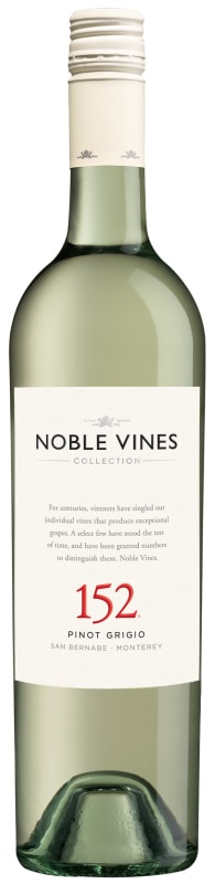 Noble Vines 152 Pinot Grigio 2016 Front Bottle Shot