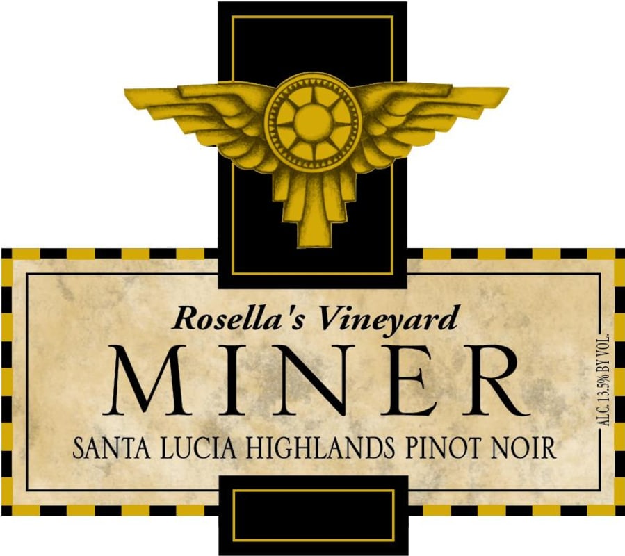 Miner Family Rosella's Vineyard Pinot Noir 2016 Front Label