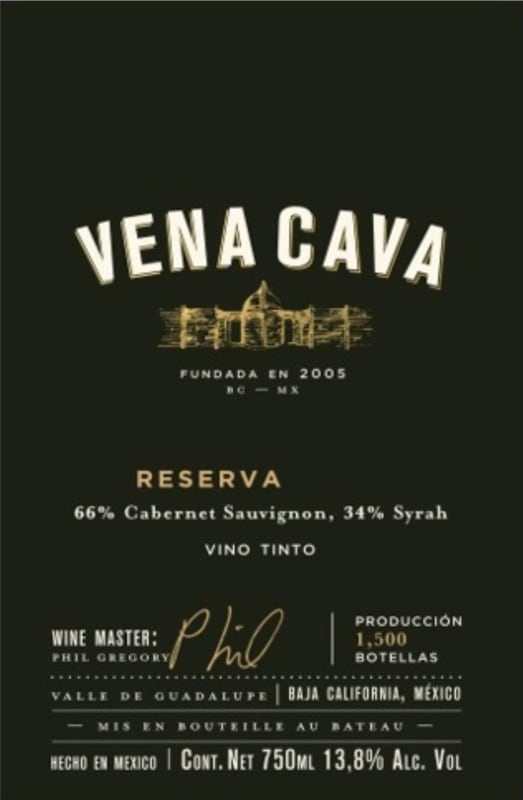 Vena Cava Reserva 2019 Front Label