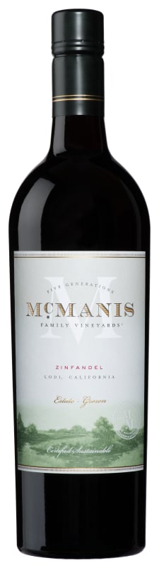 McManis Family Vineyards Zinfandel 2018 Front Bottle Shot