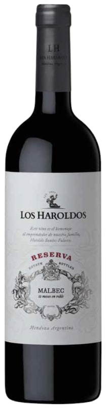 Los Haroldos Reserva Malbec 2020 Front Bottle Shot