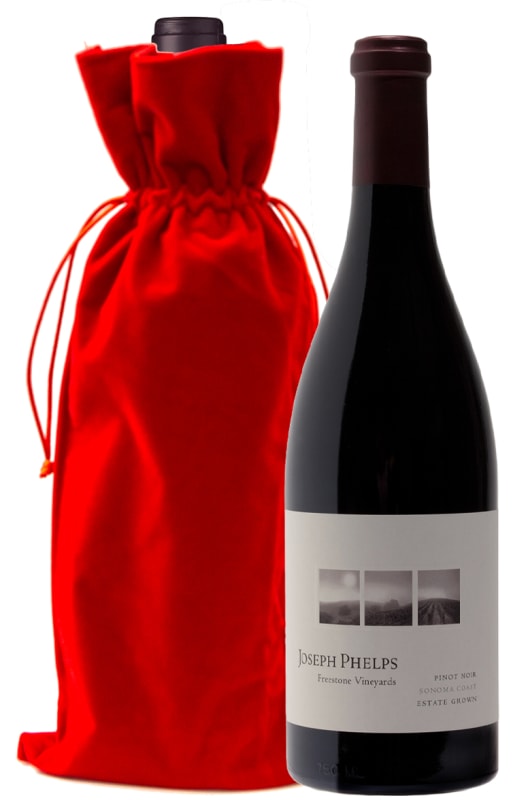 Joseph Phelps Freestone Vineyards Pinot Noir with Red Gift Bag Gift Product Image