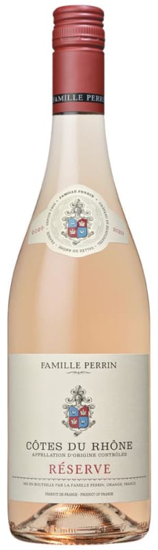 Famille Perrin Reserve Cotes du Rhone Rose 2022 Front Bottle Shot