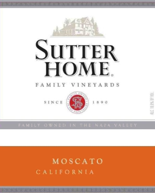 Sutter Home Moscato 2010 Front Label