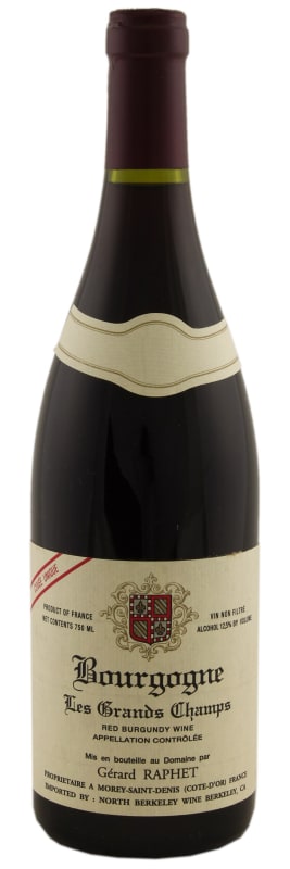 Domaine Gerard Raphet Bourgogne Rouge 2018 Front Bottle Shot
