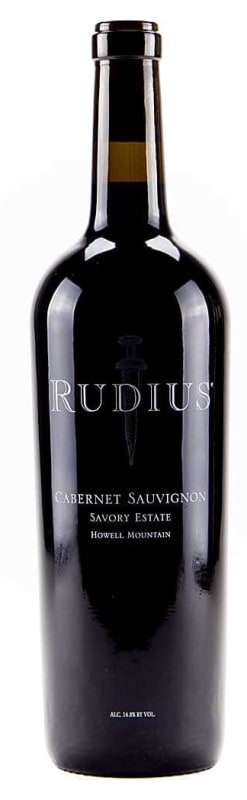 Rudius Savory Estate Vineyard Cabernet Sauivignon 2014 Front Bottle Shot