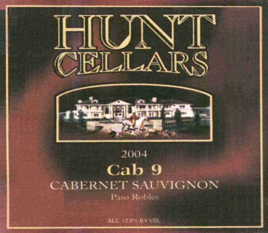 Hunt Cellars Cab 9 Cabernet Sauvignon 2004 Front Label