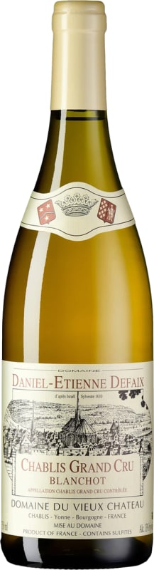 Daniel-Etienne Defaix Chablis Blanchot Grand Cru 2011 Front Bottle Shot