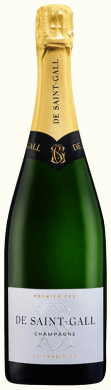 De Saint-Gall Tradition Brut Premier Cru Front Bottle Shot