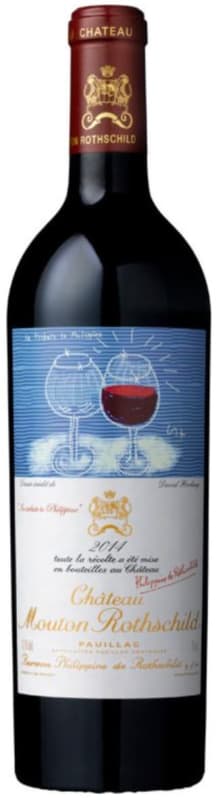 Chateau Mouton Rothschild 2014 Front Bottle Shot