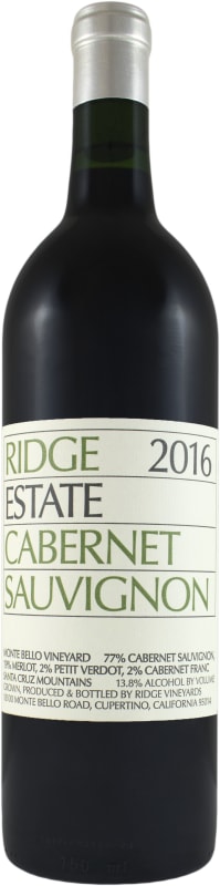 Ridge Estate Cabernet Sauvignon (1.5 Liter Magnum) 2016 Front Bottle Shot
