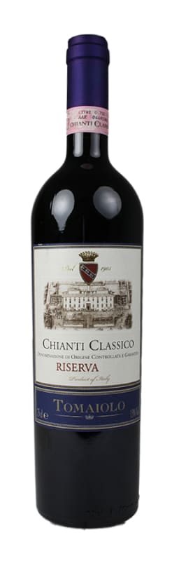 Tomaiolo Chianti Classico Riserva 2016 Front Bottle Shot