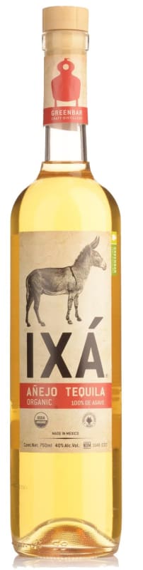 Greenbar IXA Organic Anejo Tequila Front Bottle Shot