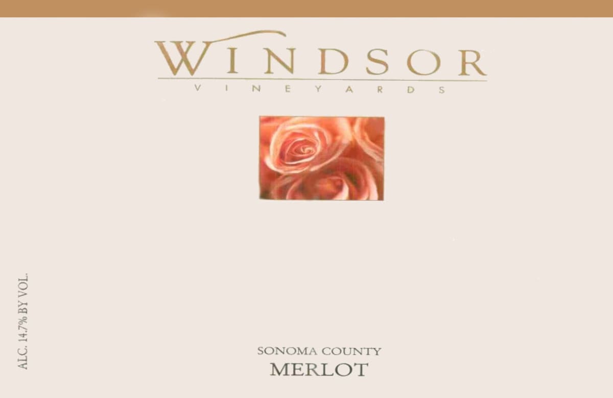Windsor Merlot 2011 Front Label