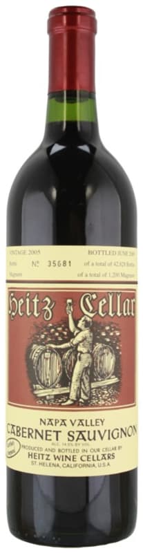 Heitz Cellar Martha's Vineyard Cabernet Sauvignon 2005 Front Bottle Shot