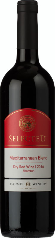 Carmel Selected Mediterranean Red Blend (OU Kosher) 2016 Front Bottle Shot