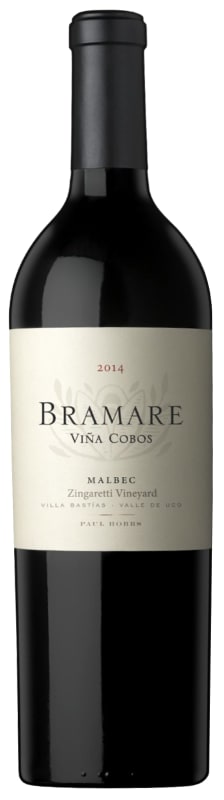 Vina Cobos Bramare Zingaretti Vineyard Malbec 2017 Front Bottle Shot