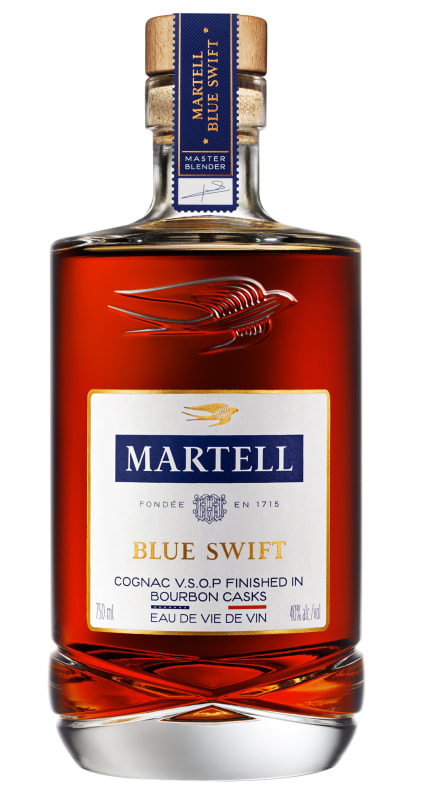 Martell Blue Swift Cognac Front Bottle Shot