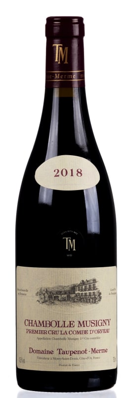 Domaine Taupenot-Merme Chambolle-Musigny Combe d'Orveau Premier Cru 2018 Front Bottle Shot