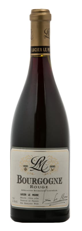 Lucien Le Moine Bourgogne Rouge 2018 Front Bottle Shot