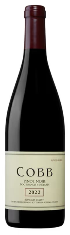 Cobb Wines Doc's Ranch Vineyard Pinot Noir 2022 Front Bottle Shot