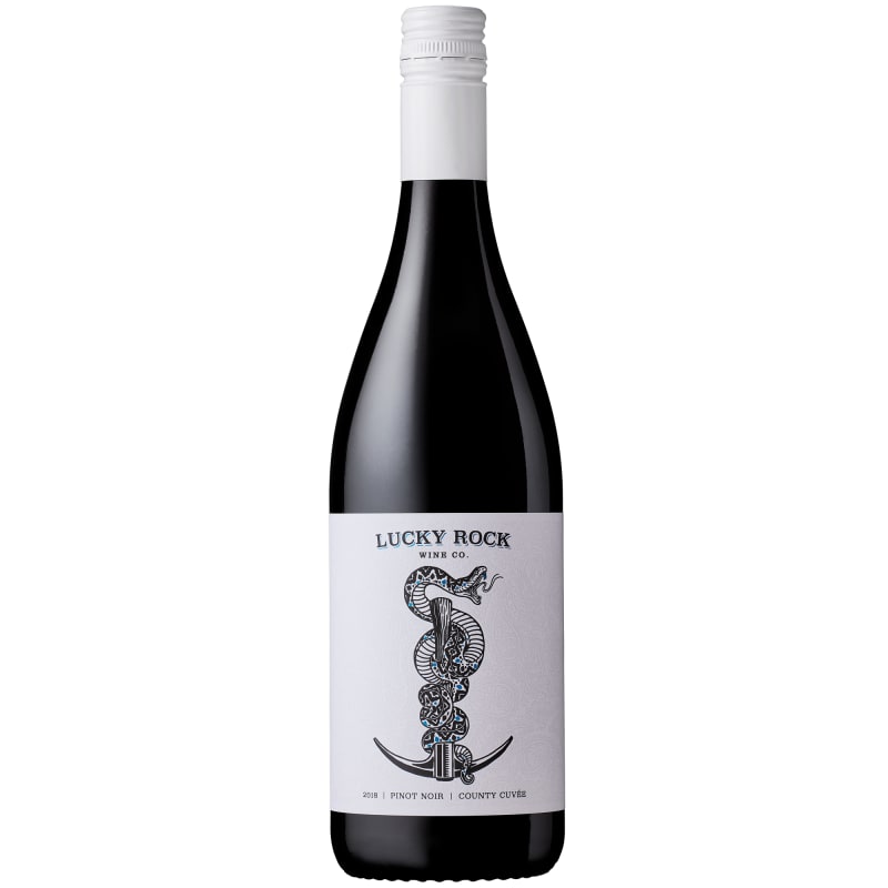 Lucky Rock Wine Co. Pinot Noir 2018 Front Bottle Shot