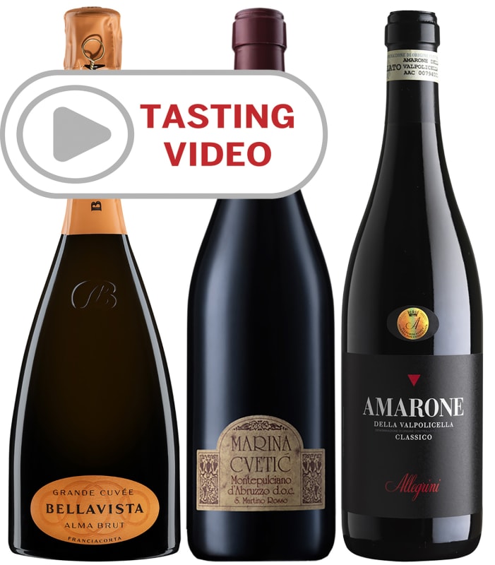 Italian Signature Wines Academy Trio with Tasting Video Gift Product Image