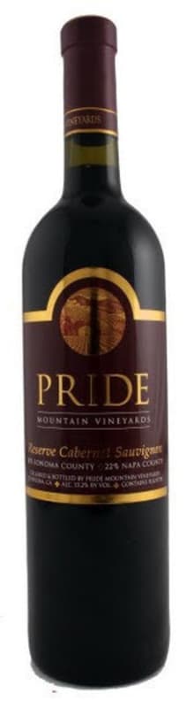 Pride Mountain Vineyards Reserve Cabernet Sauvignon 2009 Front Bottle Shot