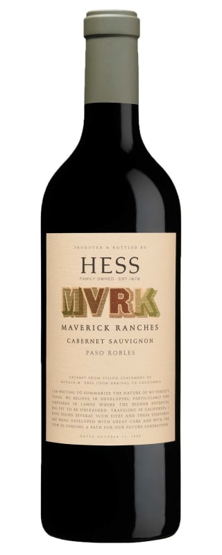 Hess MVRK Maverick Ranches Cabernet Sauvignon 2023 Front Bottle Shot