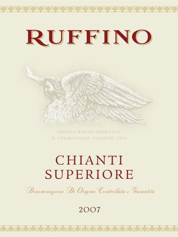 Ruffino Chianti Superiore 2007 Front Label
