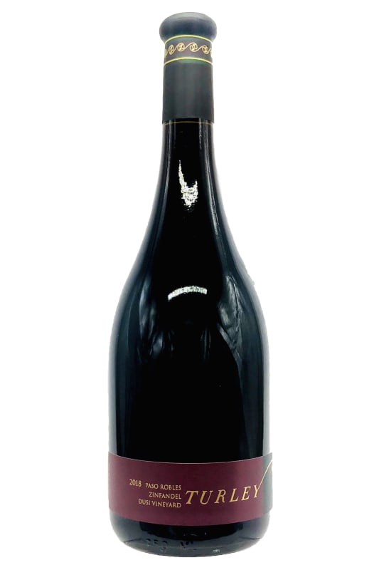 Turley Dusi Zinfandel 2018 Front Bottle Shot