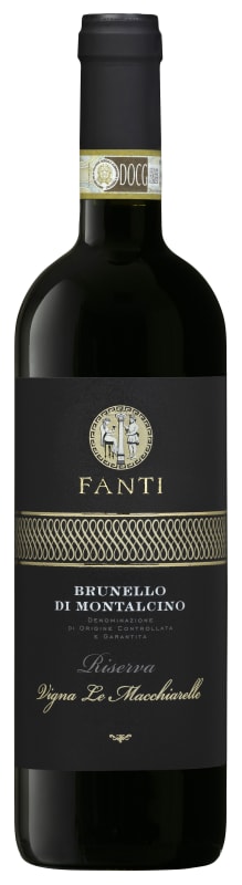 Fanti Vigna le Macchiarelle Brunello di Montalcino Riserva 2019 Front Bottle Shot