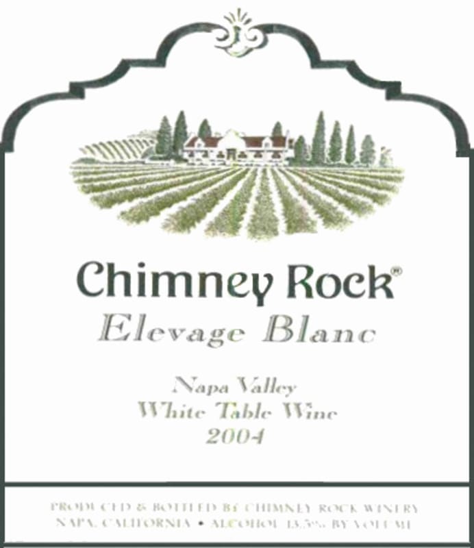 Chimney Rock Elevage Blanc 2004 Front Label