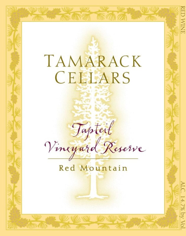 Tamarack Cellars Tapteil Vineyard Reserve 2012 Front Label