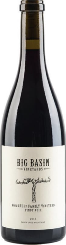 Big Basin Woodruff Family Vineyard Pinot Noir 2013 Front Bottle Shot