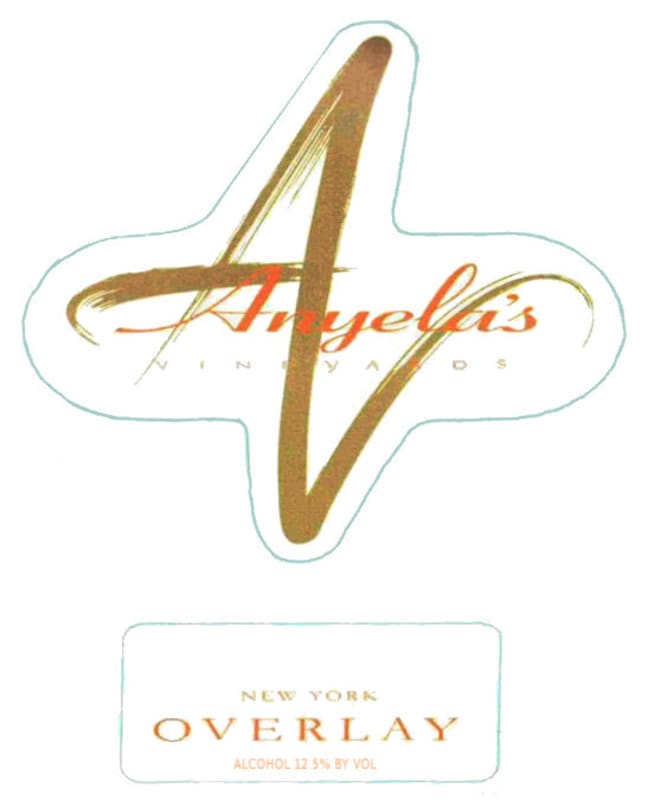 Anyela's Vineyard Overlay 2012 Front Label