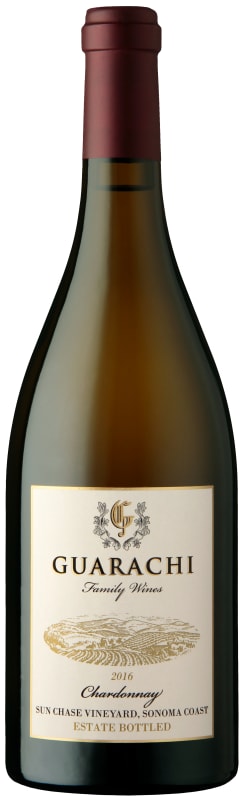 Guarachi Family Wines Sun Chase Vineyard Chardonnay 2016 Front Bottle Shot