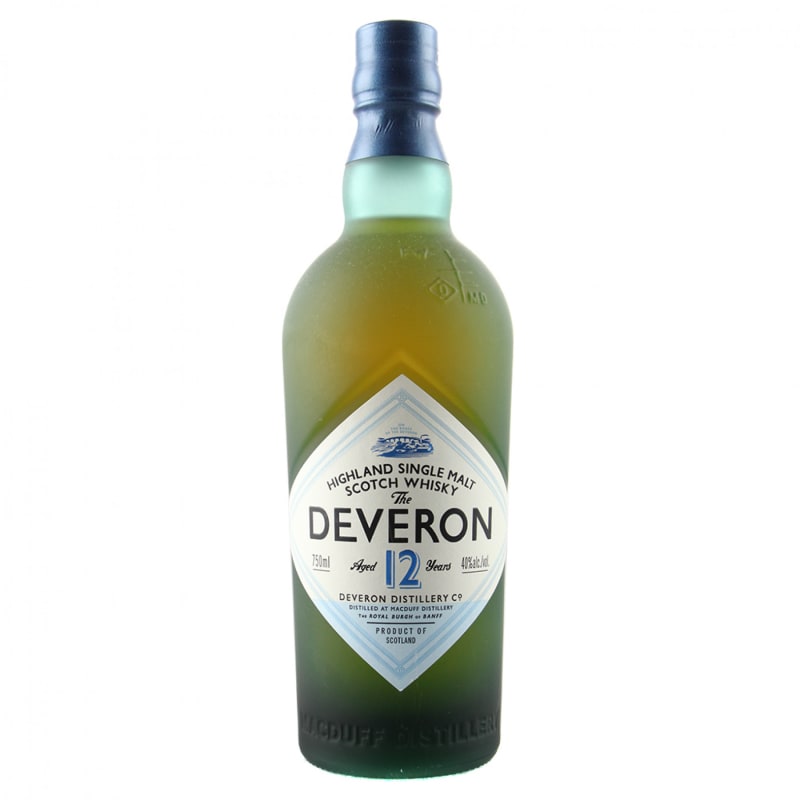 The Deveron 12 Year Old Single Malt Scotch Whisky Front Bottle Shot