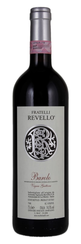 Fratelli Revello Barolo Vigna Gattera 2006 Front Bottle Shot