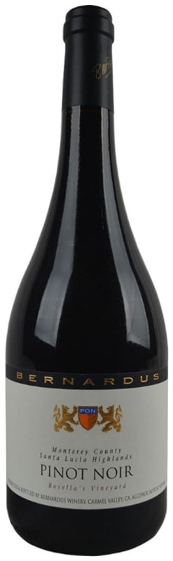 Bernardus Rosella's Vineyard Pinot Noir 2015 Front Bottle Shot