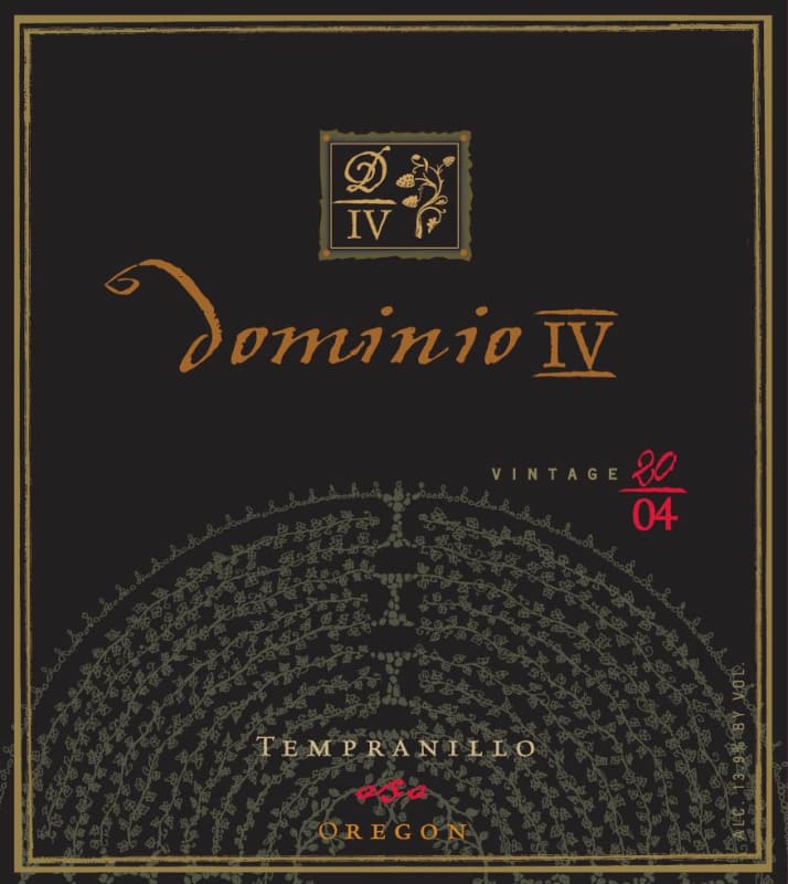 Dominio Wines Oso Tempranillo 2004 Front Label