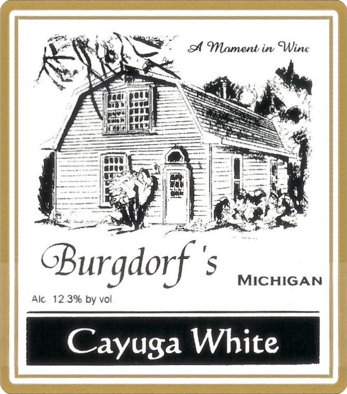 Burgdorf's Winery Cayuga White 2011 Front Label