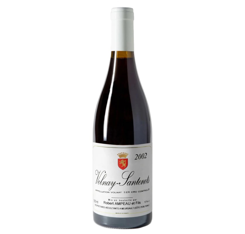 Robert Ampeau Volnay-Santenots Premier Cru 2002 Front Bottle Shot